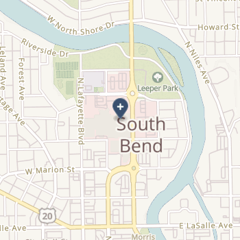 Memorial Hospital Of South Bend on map