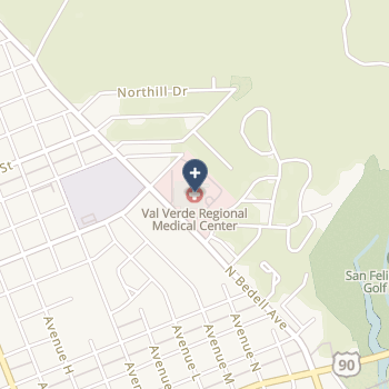Val Verde Regional Medical Center on map