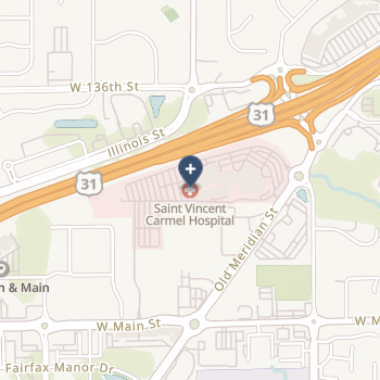 St Vincent Carmel Hospital Inc on map