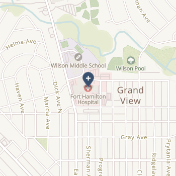 Fort Hamilton Hughes Memorial Hospital on map