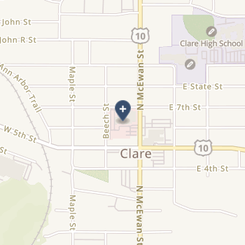 Midmichigan Medical Center-Clare on map