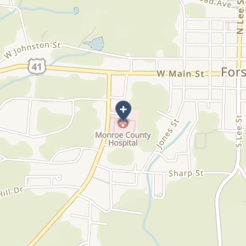 Monroe County Hospital on map