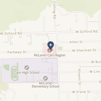 Caro Community Hospital on map