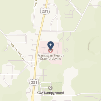Franciscan Health Crawfordsville on map