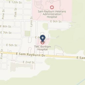 Tmc- Bonham Hospital on map
