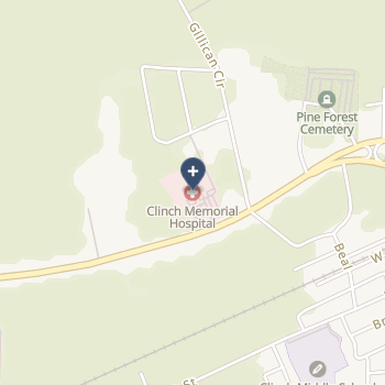Clinch Memorial Hospital on map