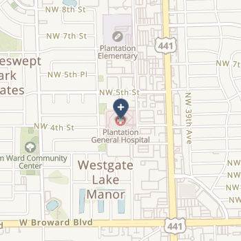 Plantation General Hospital on map