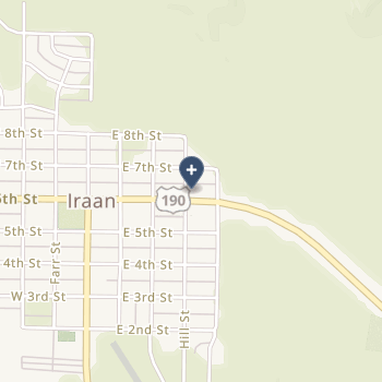 Iraan General Hospital on map