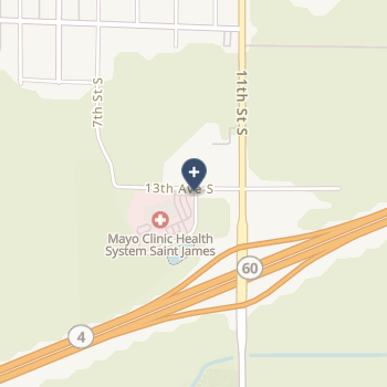 Mayo Clinic Health System - St James on map