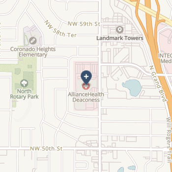 Alliancehealth Deaconess on map