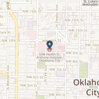 Ssm Health St Anthony Hospital - Oklahoma City on map