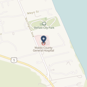 Waldo County General Hospital on map