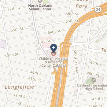 Children's Hospital & Research Center Oakland on map