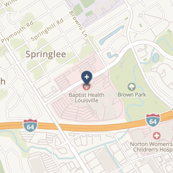 Baptist Health Louisville on map