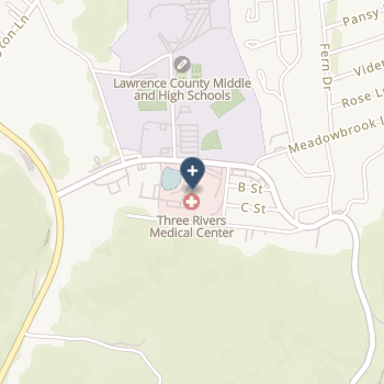 Three Rivers Medical Center on map