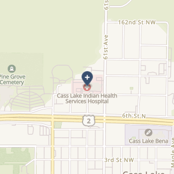 Cass Lake Indian Health Services Hospital on map