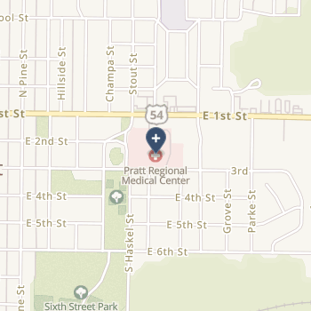 Pratt Regional Medical Center on map