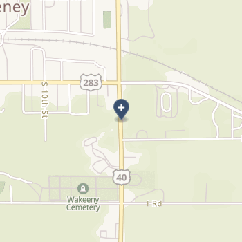 Trego County Lemke Memorial Hospital on map