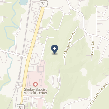 Shelby Baptist Medical Center on map