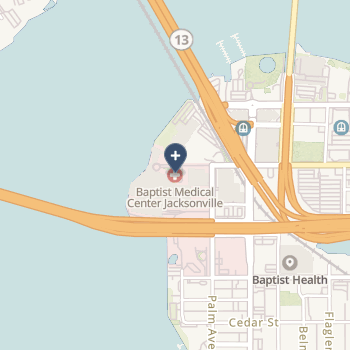 Baptist Medical Center Jacksonville on map