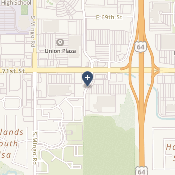 Hillcrest Hospital South on map