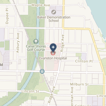 Evanston Hospital on map