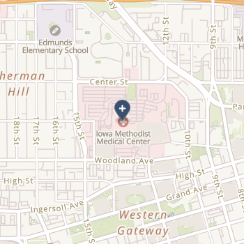 Iowa Methodist Medical Center on map