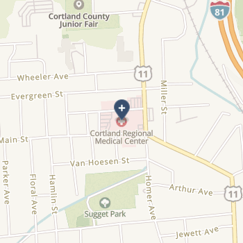 Cortland Regional Medical Center, Inc on map