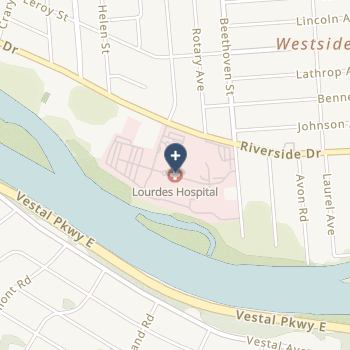 Our Lady Of Lourdes Memorial Hospital, Inc on map