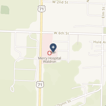Mercy Hospital Waldron on map