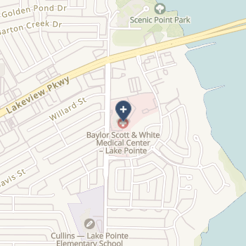 Baylor Scott And White Medical Center Lake Pointe on map