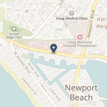 Hoag Memorial Hospital Presbyterian on map