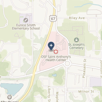 Osf Saint Anthony's Health Center on map