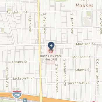 Rush Oak Park Hospital on map