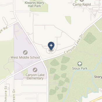 Phs Indian Hospital At Rapid City - Sioux San on map