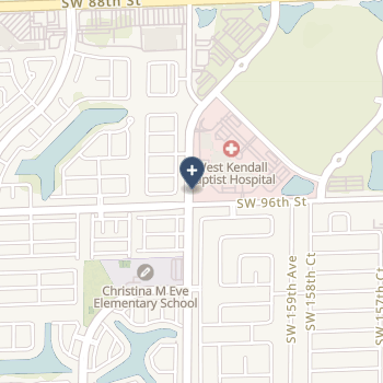 West Kendall Baptist Hospital on map