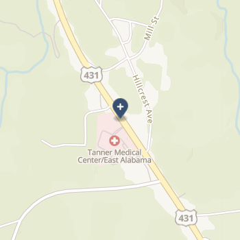 Tanner Medical Center-East Alabama on map