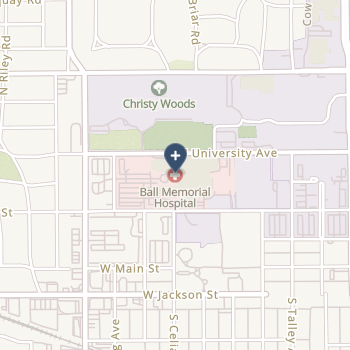 Indiana University Health Ball Memorial Hospital on map