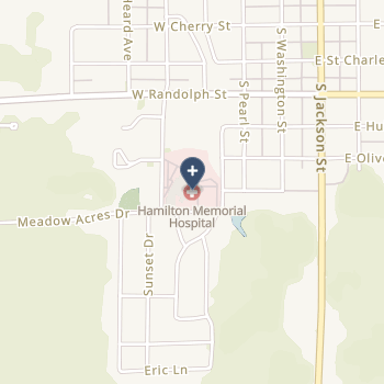 Hamilton Memorial Hospital District on map