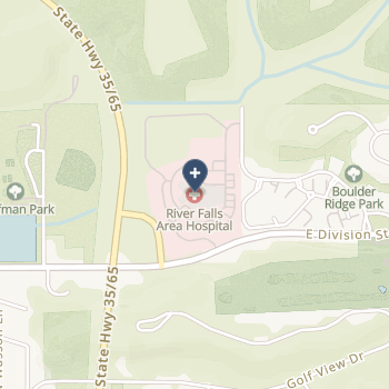 River Falls Area Hospital on map