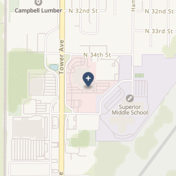 Essentia Health St Mary's Hospital - Superior on map