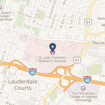 St Jude Childrens Research Hospital on map