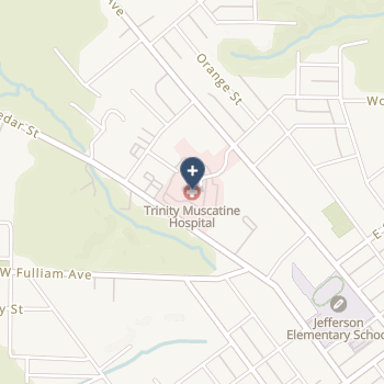 Trinity Muscatine on map