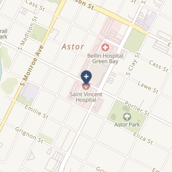 St Vincent Hospital on map