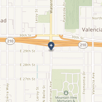 St Bernardine Medical Center on map