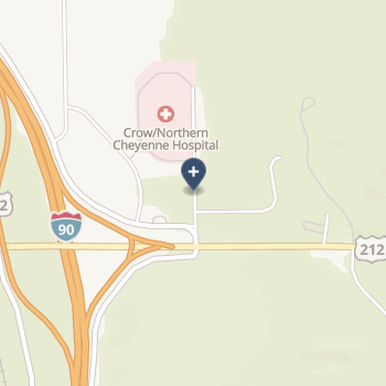 P h s Indian Hospital Crow / Northern Cheyenne on map
