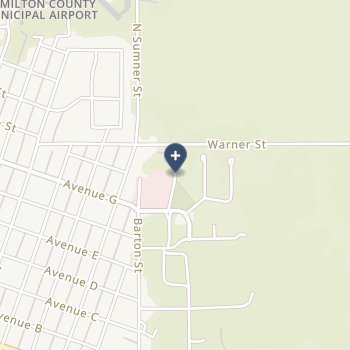 Hamilton County Hospital on map