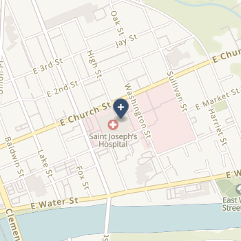 St Joseph's Hospital, Inc on map