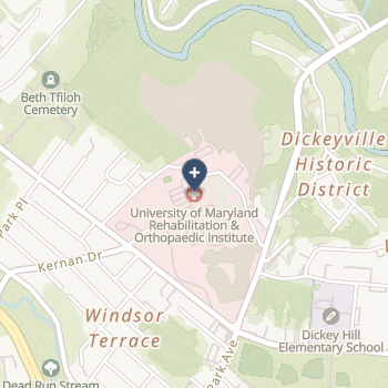 Univ Of Md Rehabilitation & Orthopaedic Institute on map
