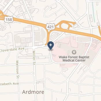 North Carolina Baptist Hospital on map